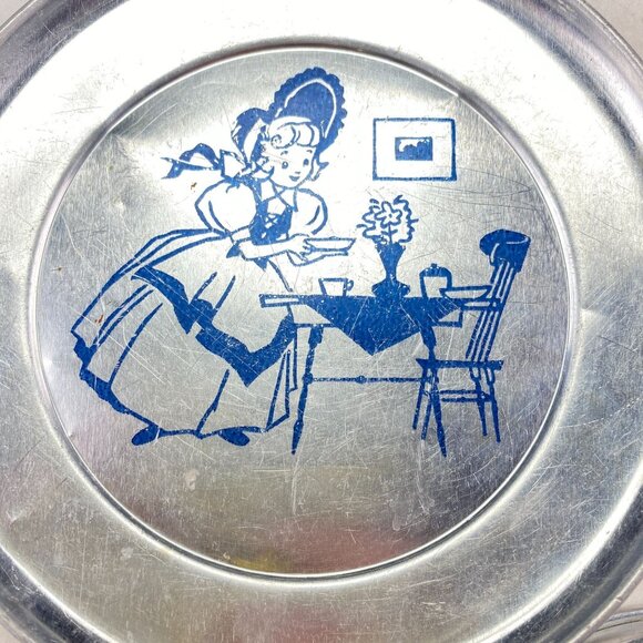 Vintage Little Bo Peep Pretend Play Aluminum Dishes - Picture 7 of 11